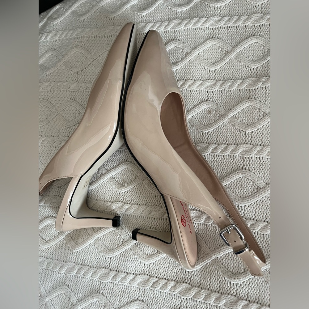 Marc Joseph New York Beige Juliana Place Slingback Pumps Heels Women’s Size 9 - Picture 13 of 15